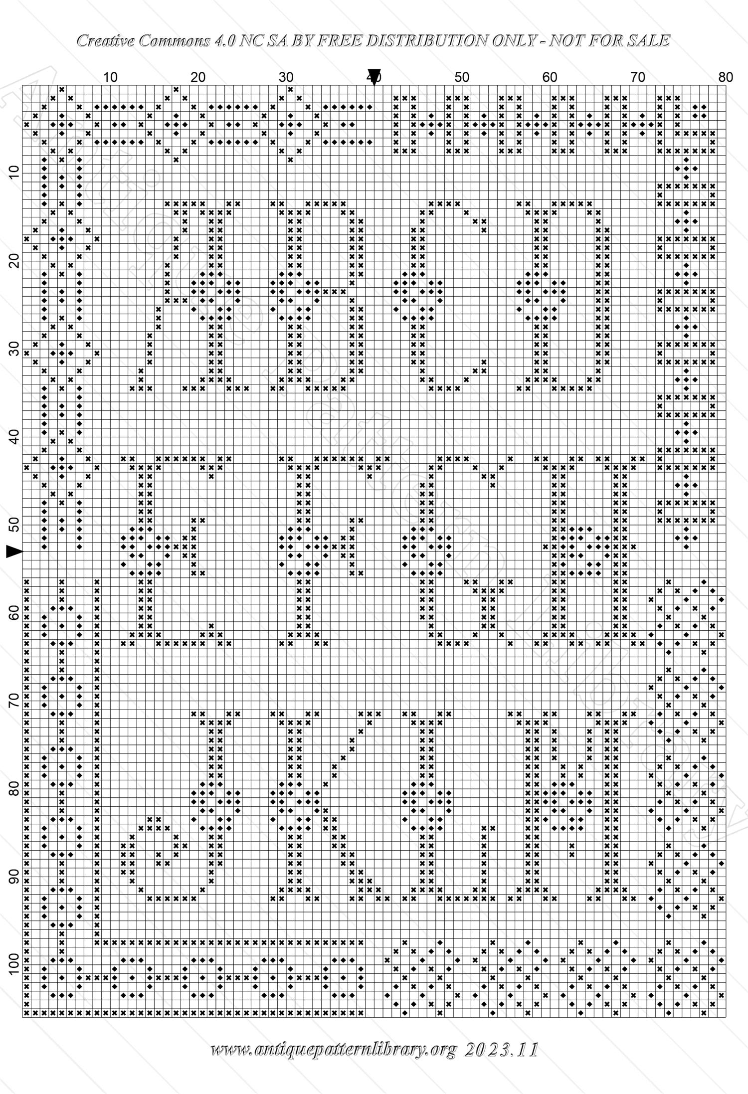 C-PR022 Alphabets et Motifs au Point de Croix
