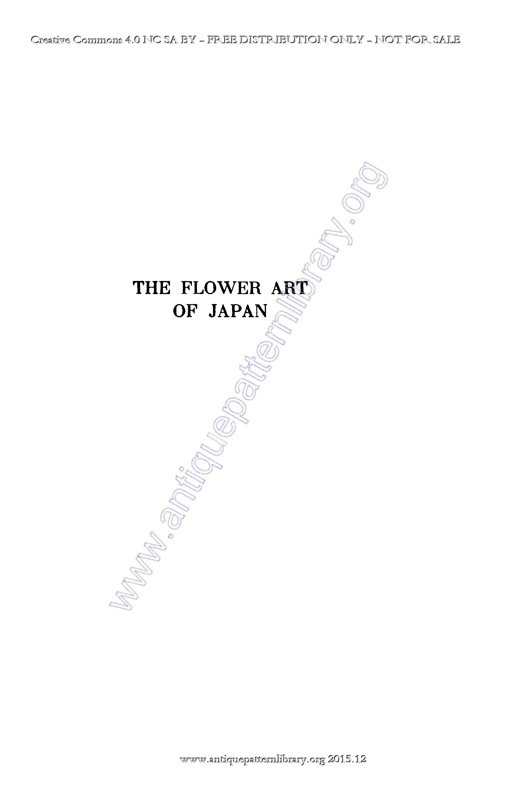 C-SW011 Flower Art of Japan, The