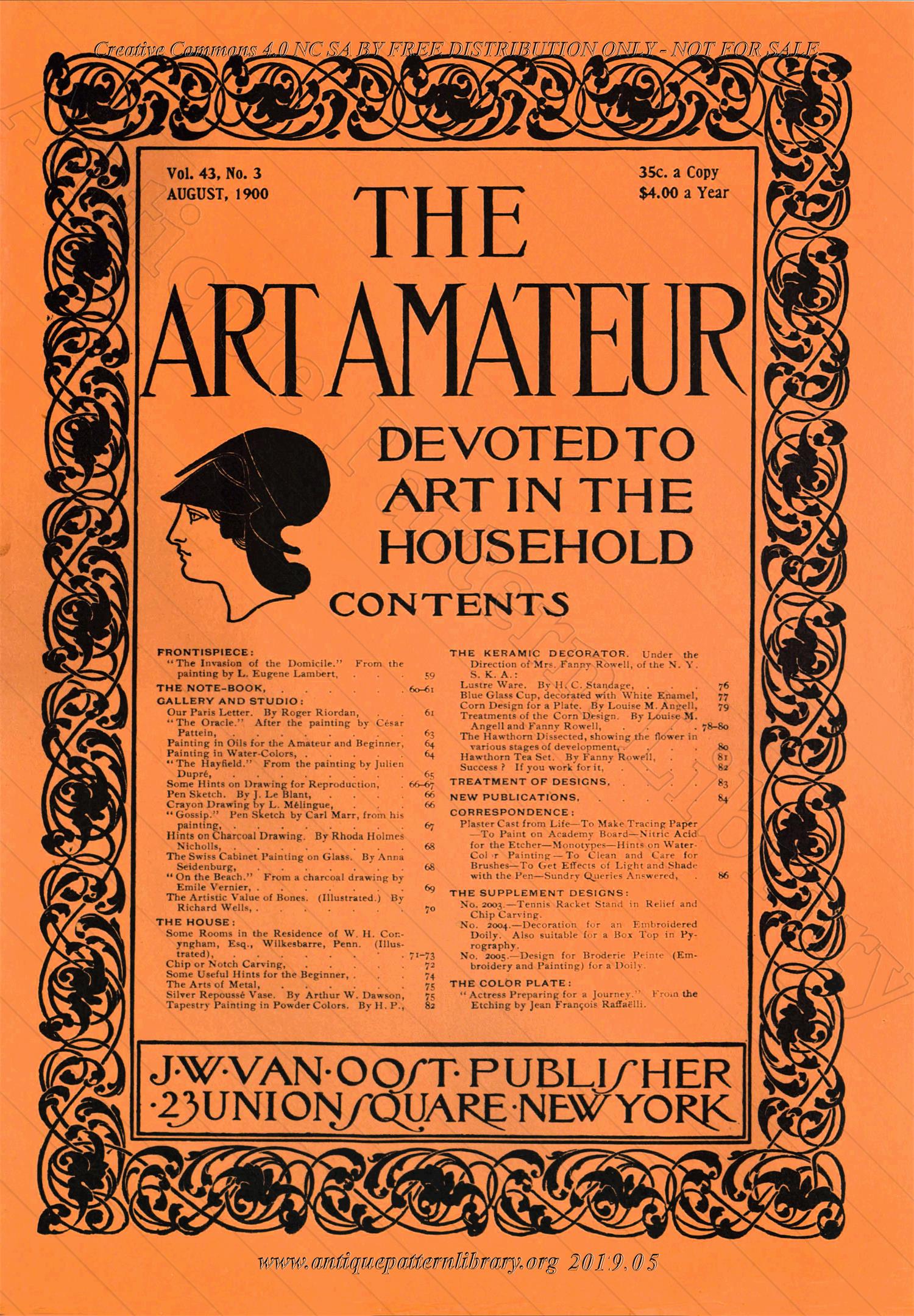 C-SW046 The Art Amateur