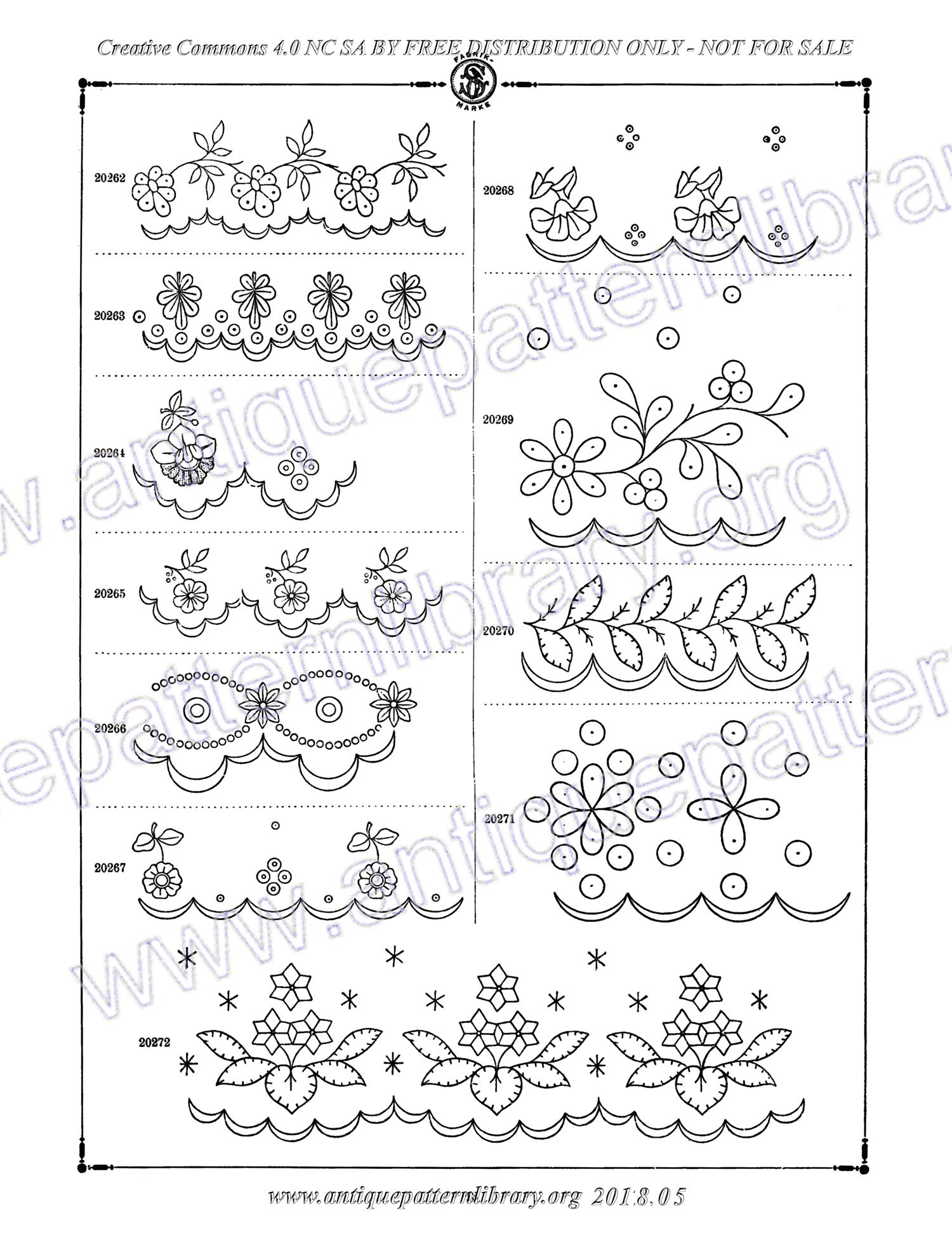 C-YS005 Stickerei Vordruk-Stempel