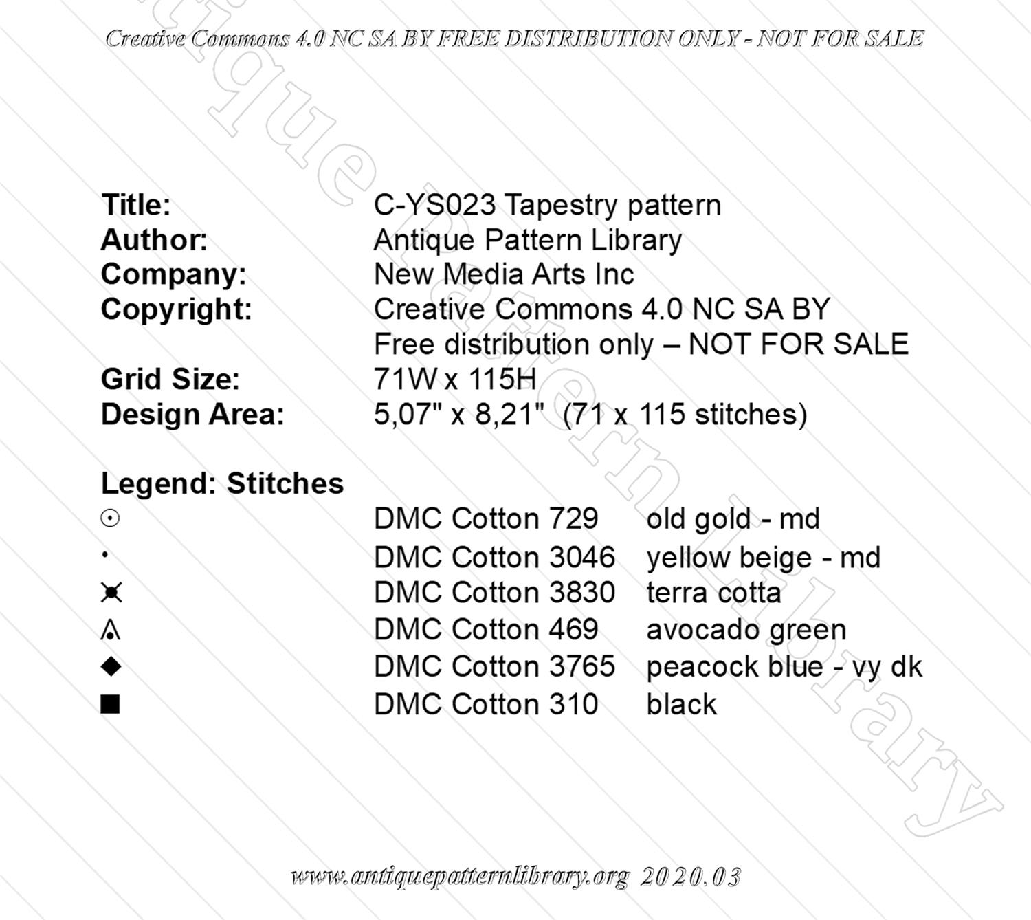 C-YS023 Berlinwork pattern