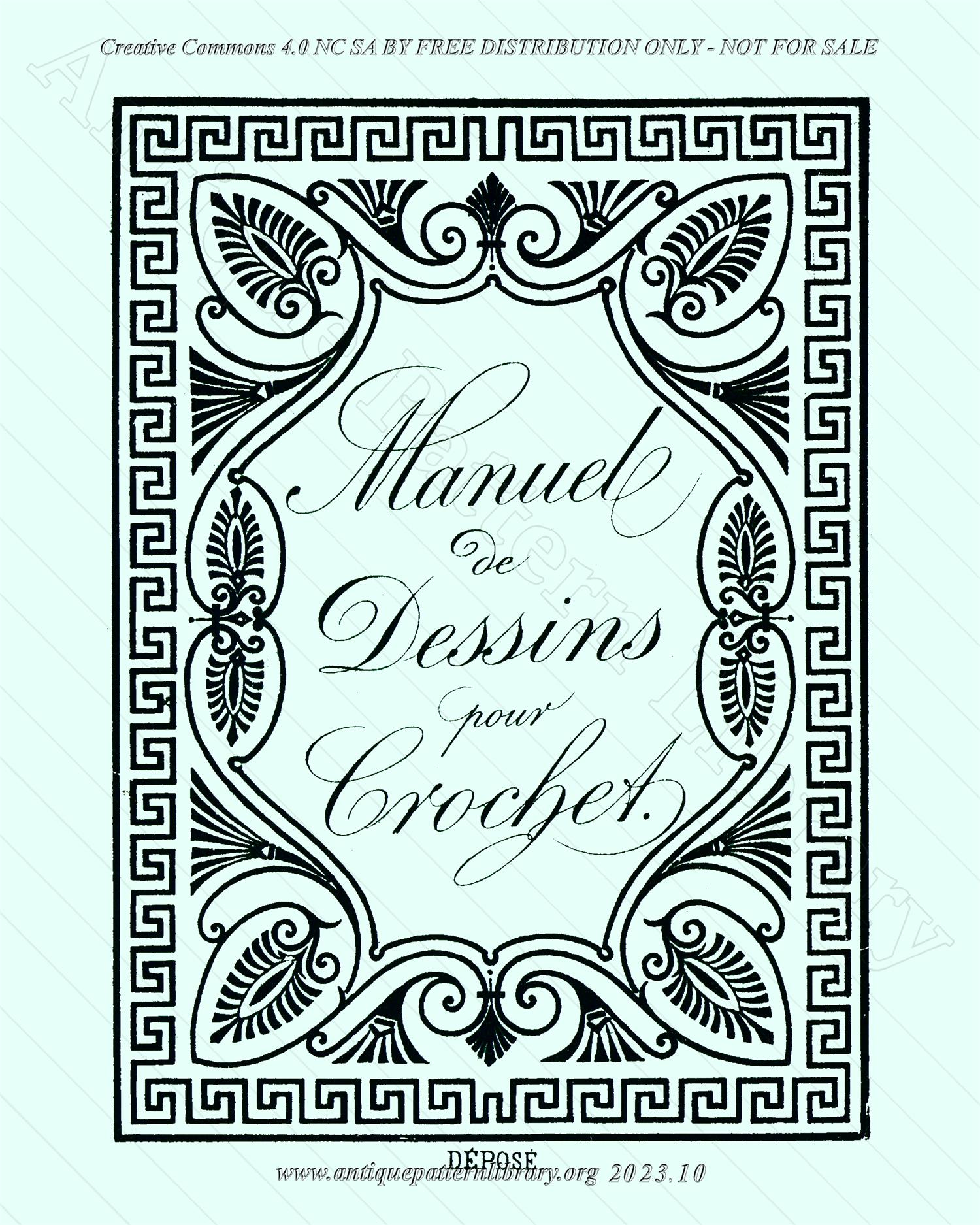 C-YS325 Manuel de Dessins pour Crochet