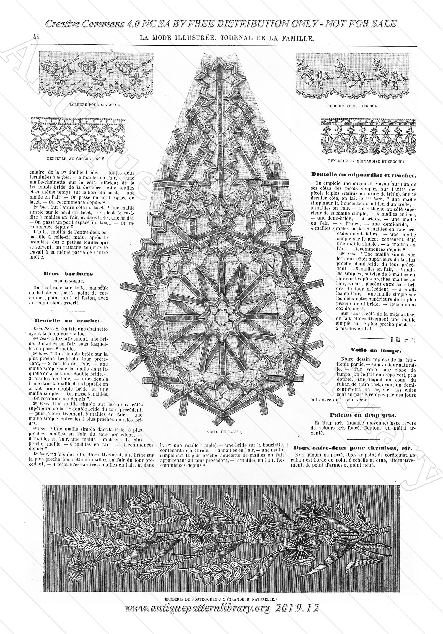 D-II004 La Mode Illustree 1874-02-08