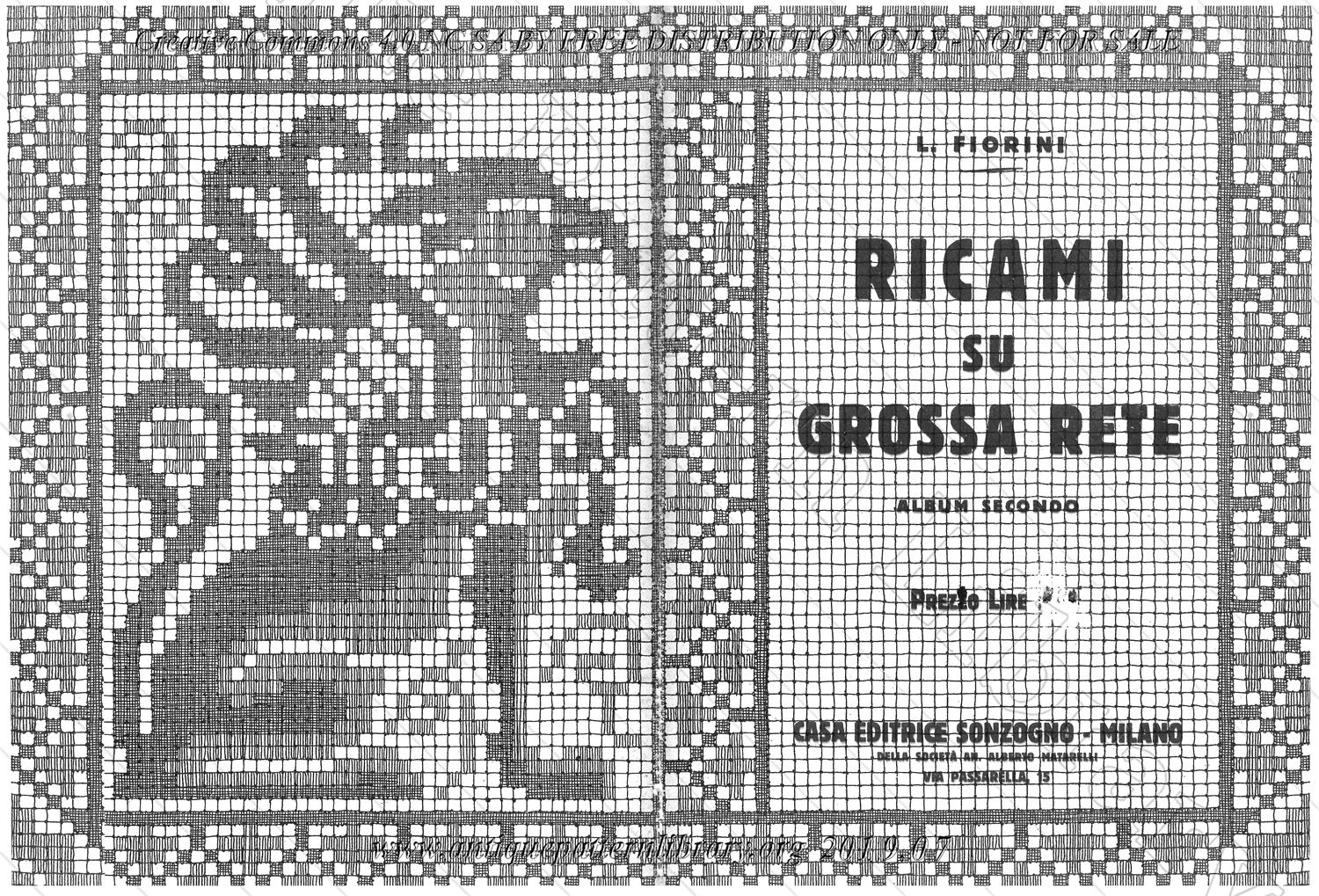 D-II008 Ricami du Grossa Rete, Album Secondo