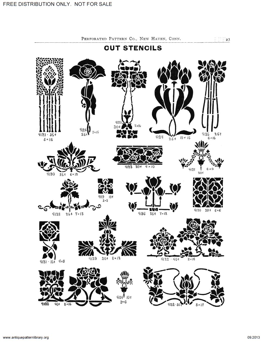 D-LP001 Perforated Stamping Patterns