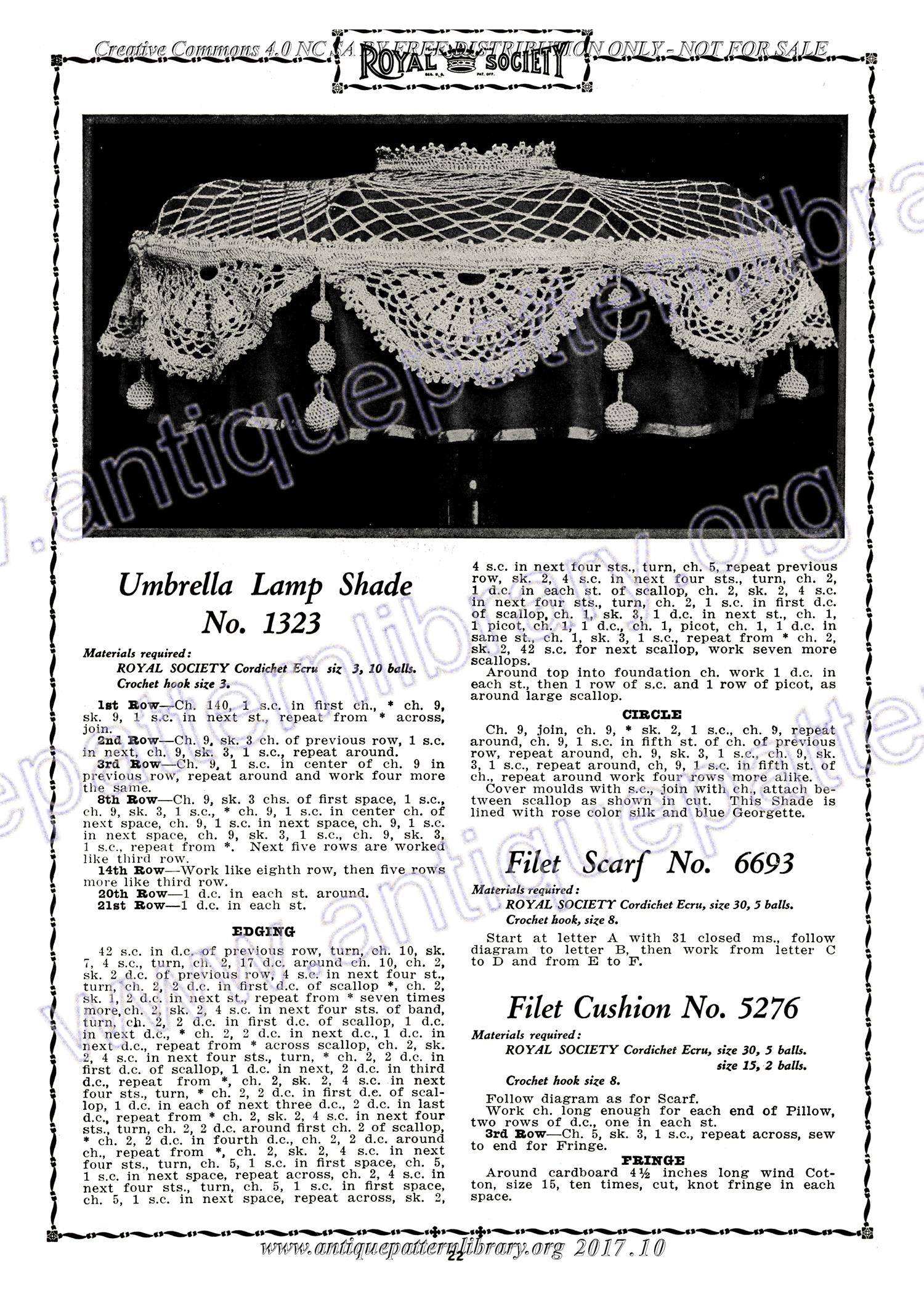 D-SW011 Royal Society Crochet No. 14 Knitting