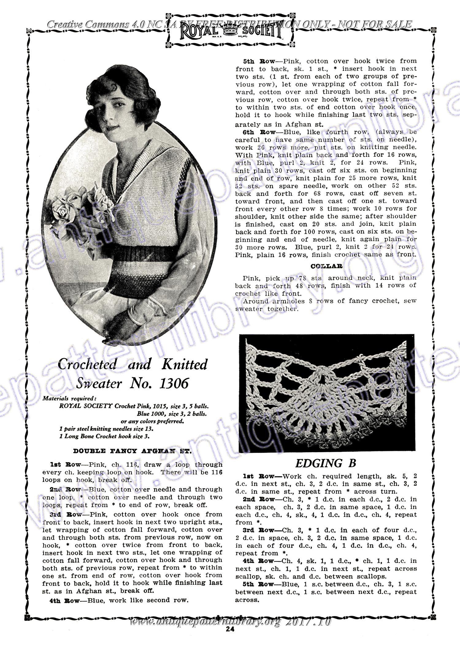 D-SW011 Royal Society Crochet No. 14 Knitting