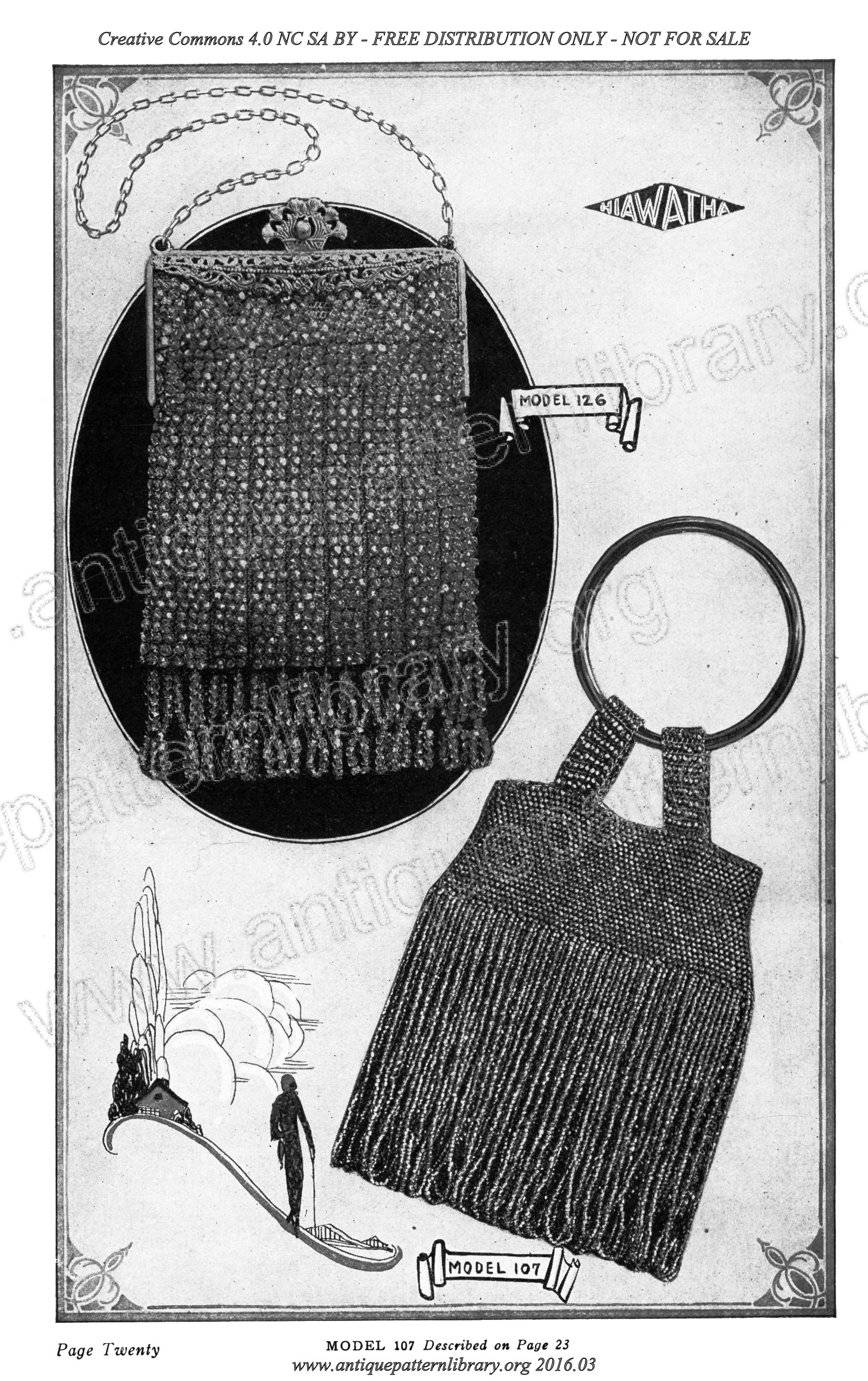 D-SW014 The Hiawatha Book: how to Make the New Beaded Bags and Chains, Edition No. VII