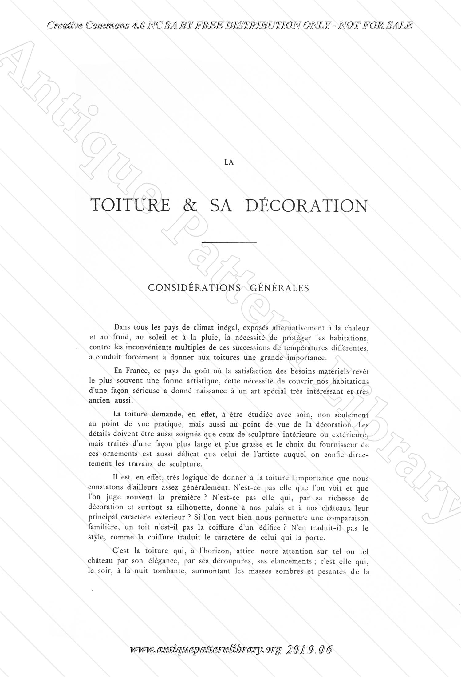 D-YS002 La Decoration des Toitures