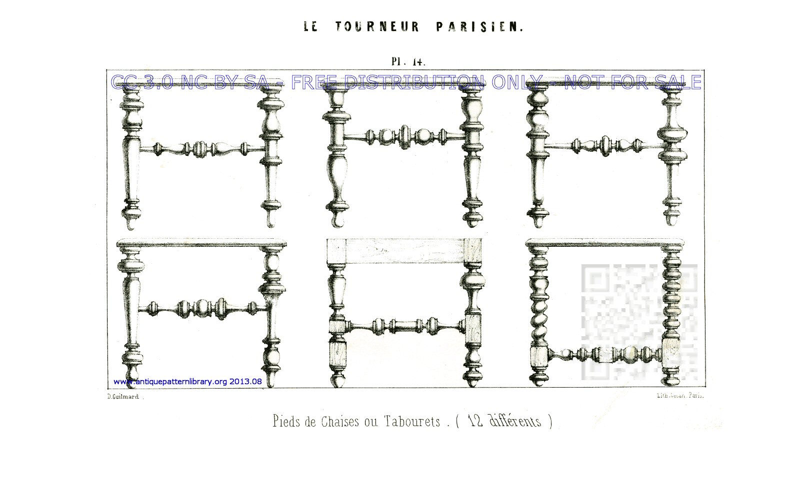 Pieds de Chaises ou Tabourets. (12 diffrents)