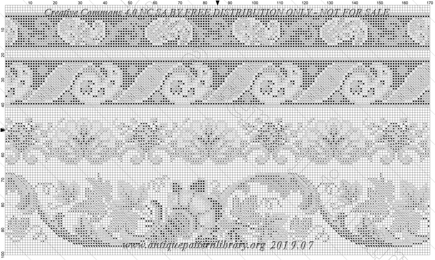 E-CR011 4 Berlin pattern fragments, 2 abstract and 2 flowered borders