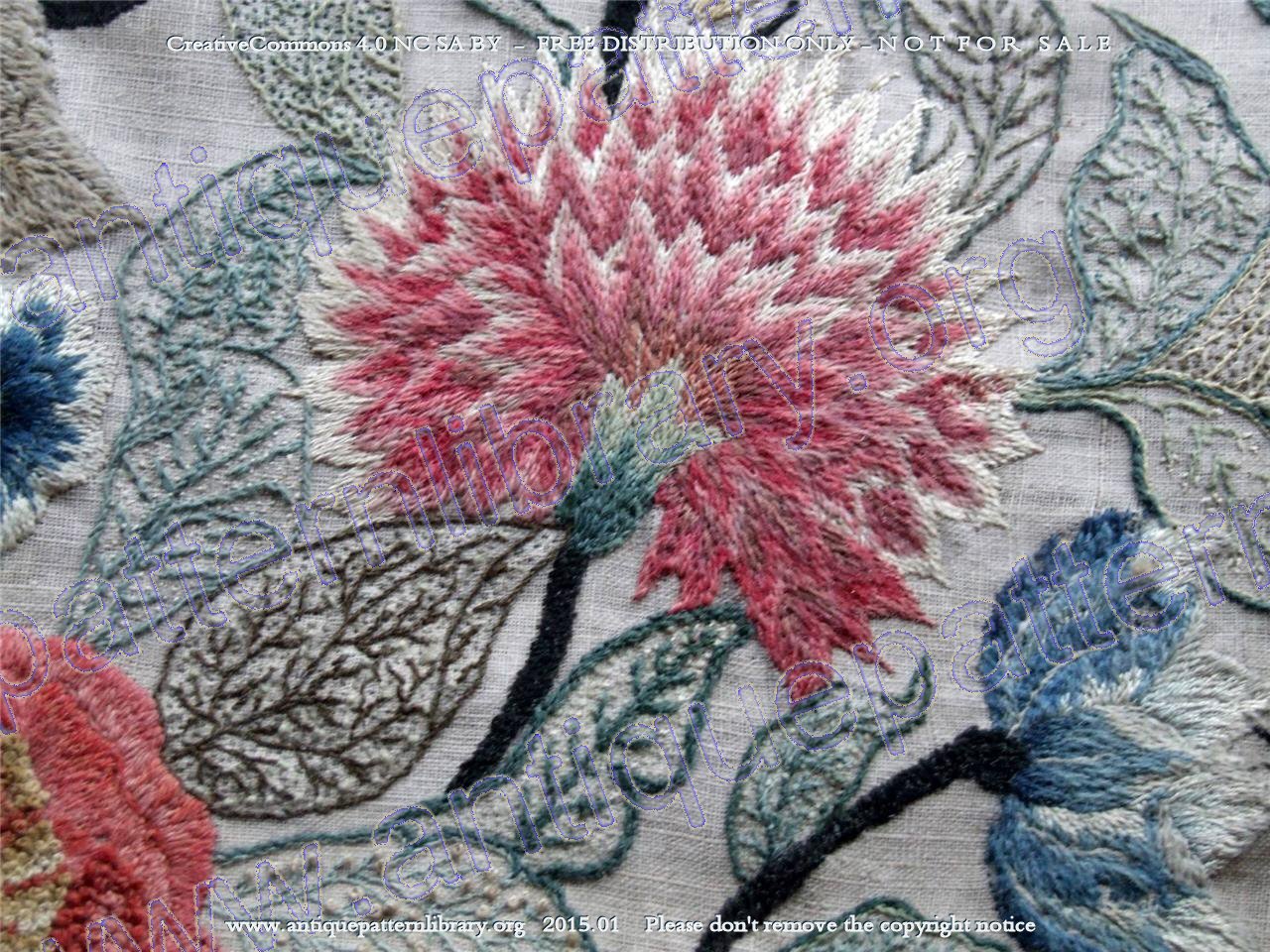 E-EE004 17th century English Crewelwork