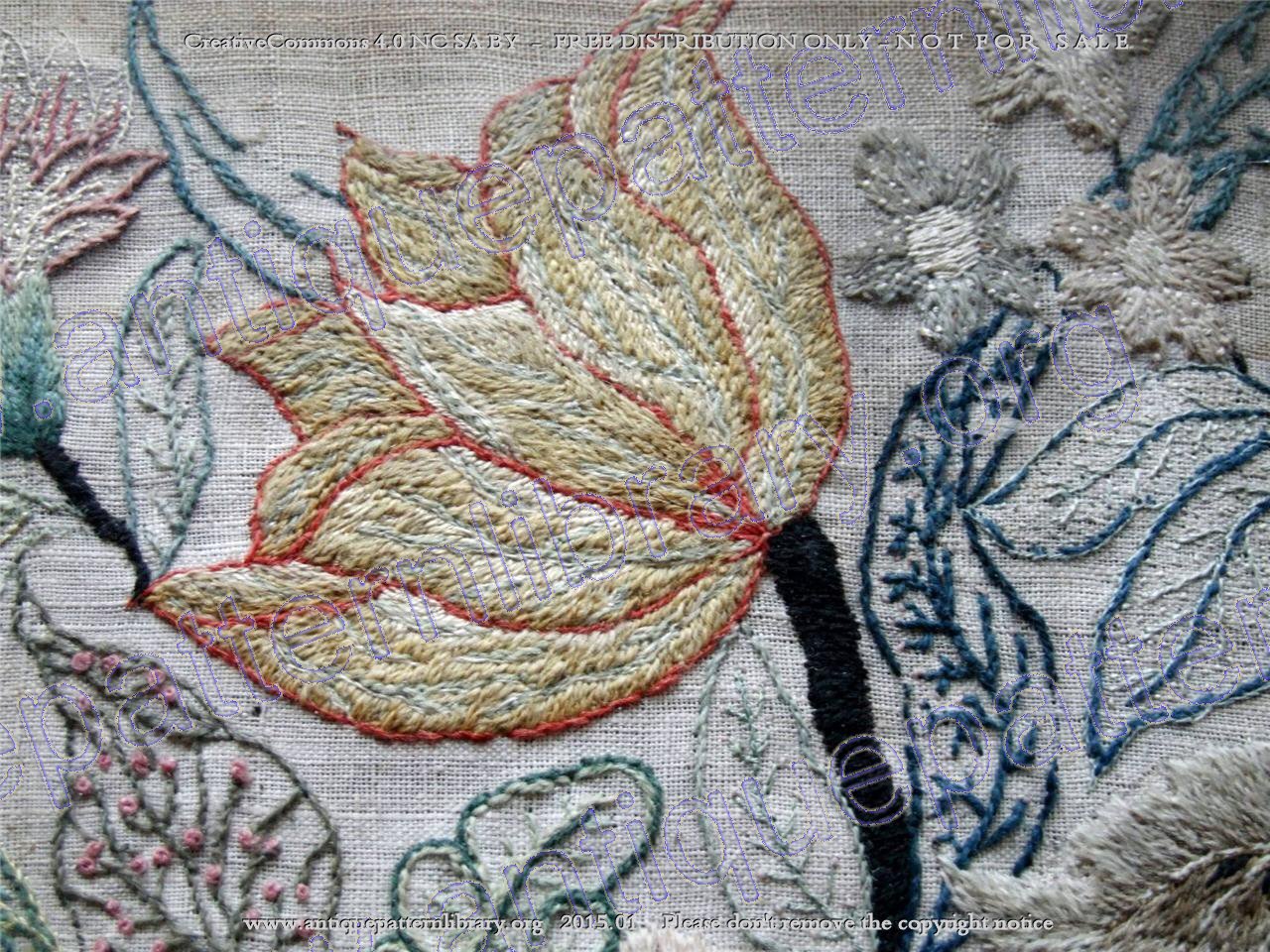 E-EE004 17th century English Crewelwork