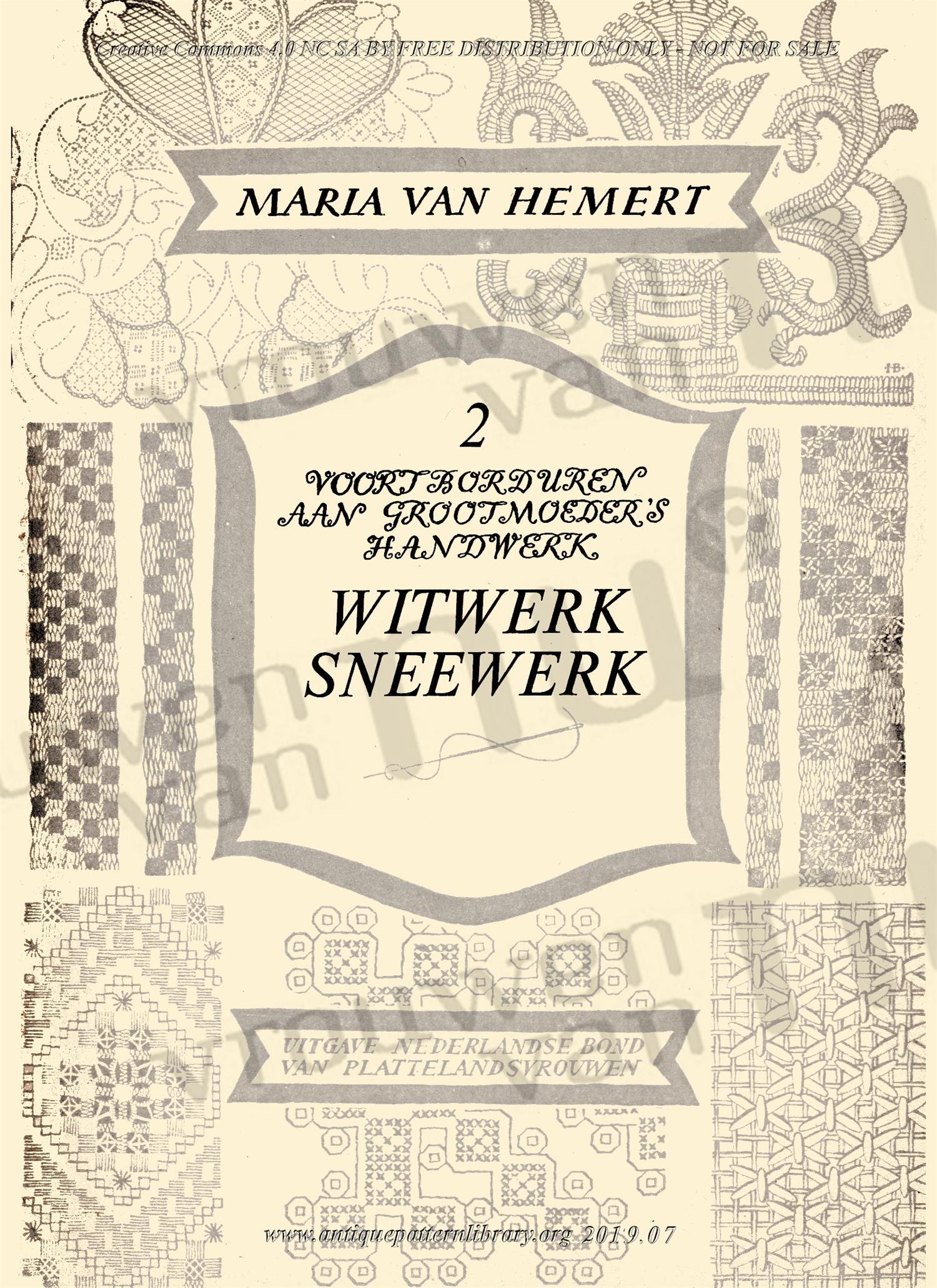 E-WM002 2. Witwerk Sneewerk