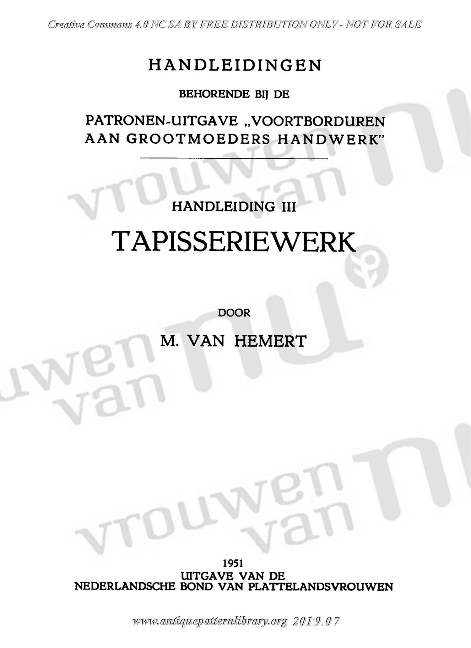 E-WM003 3. Tapisseriewerk