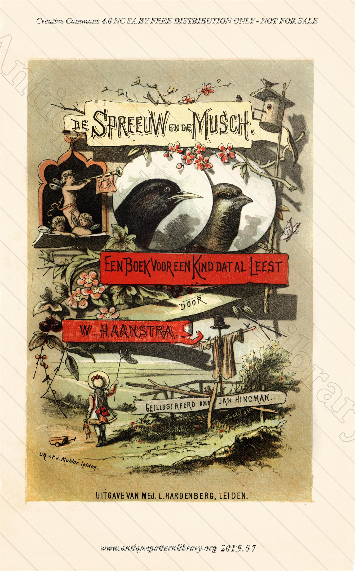 E-WM052 De Spreeuw en de Musch [The Starling and the Sparrow]