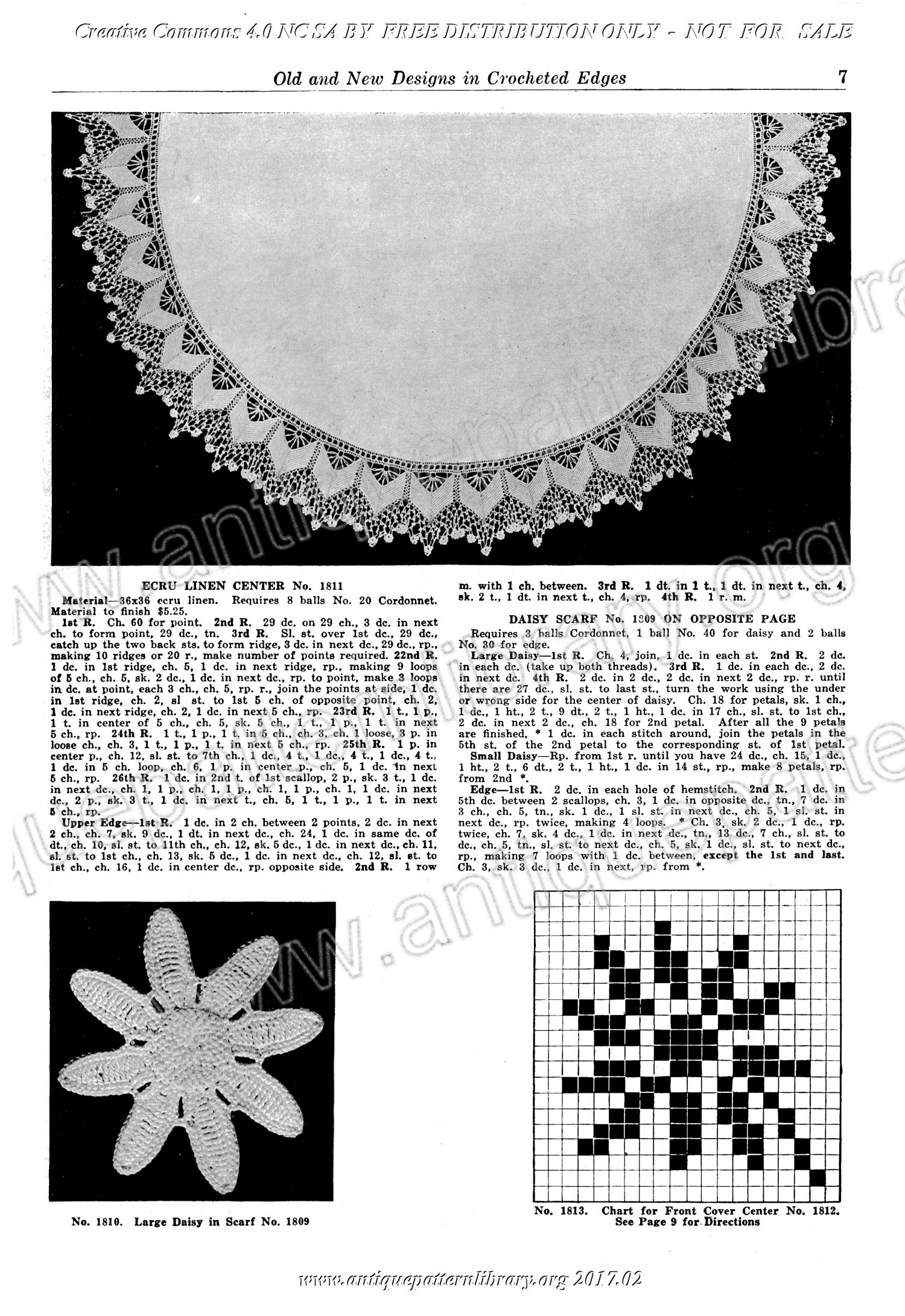 E-WM100 Old and New Designs in Crocheted Edges