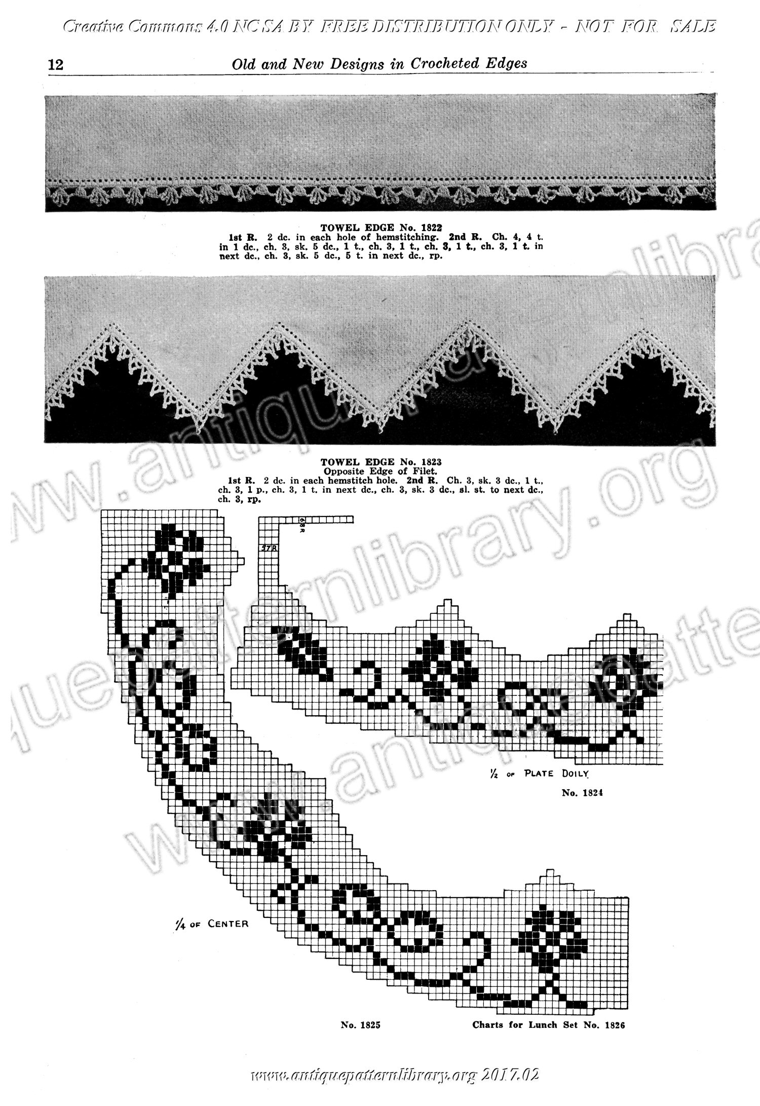 E-WM100 Old and New Designs in Crocheted Edges