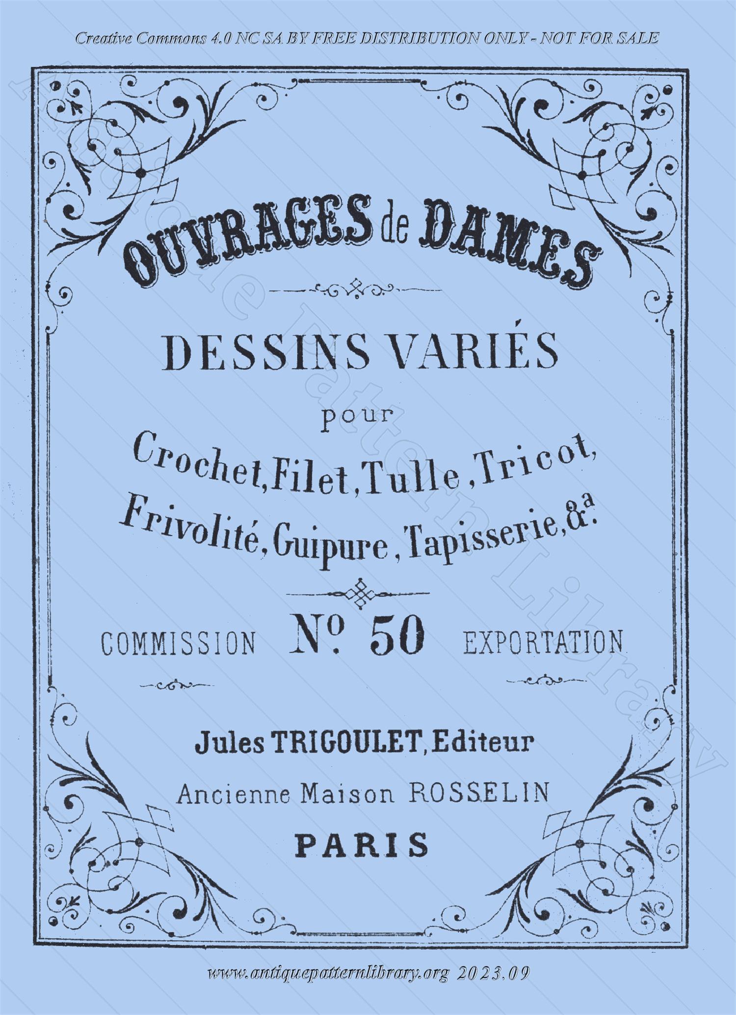 E-YS015 Ouvrages de Dames No. 50