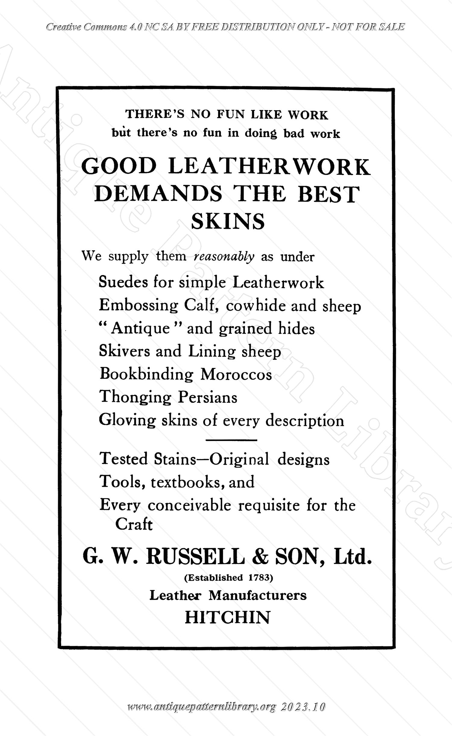 E-YS034 Artistic Leather Craft