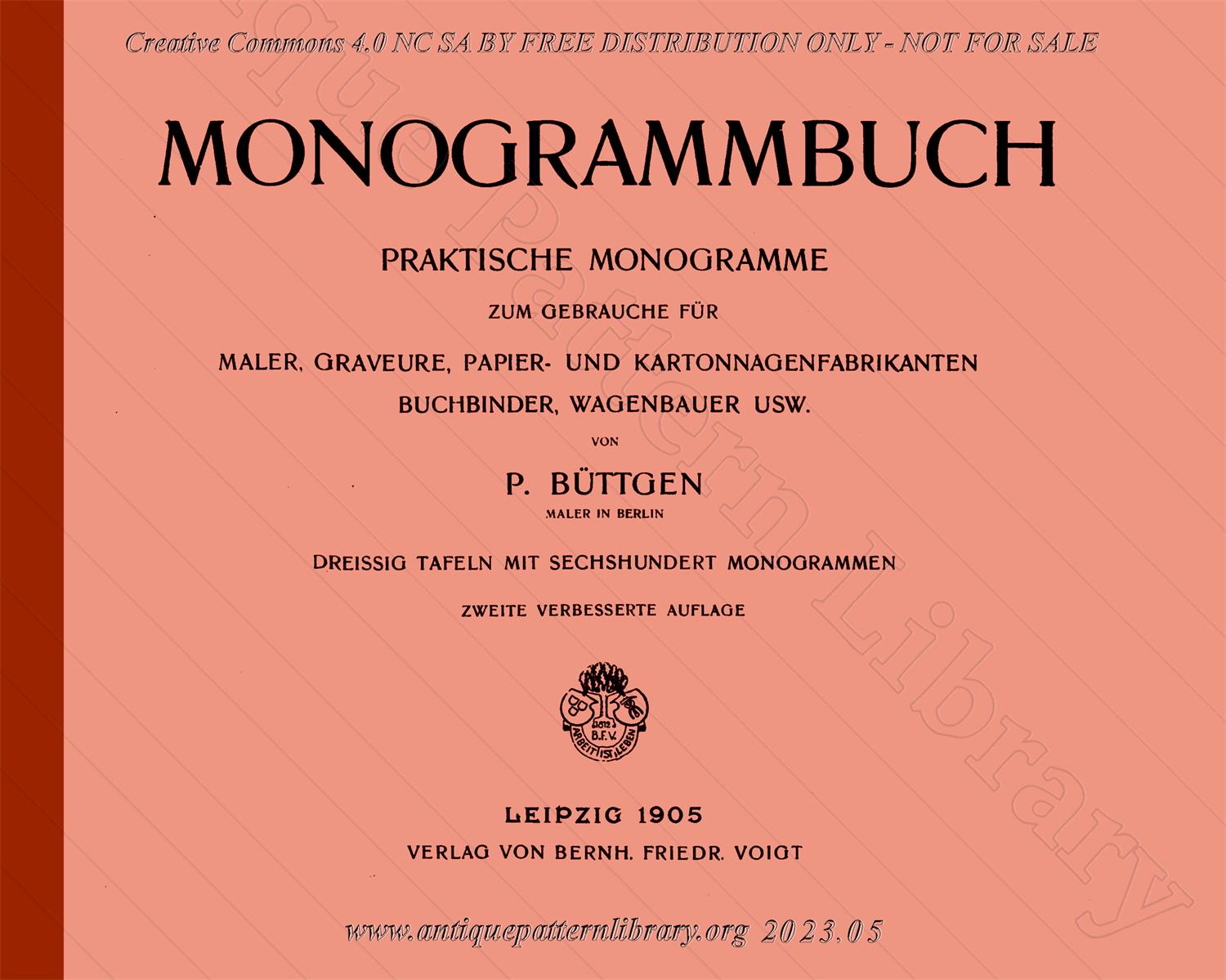 E-YS037 Monogrammbuch