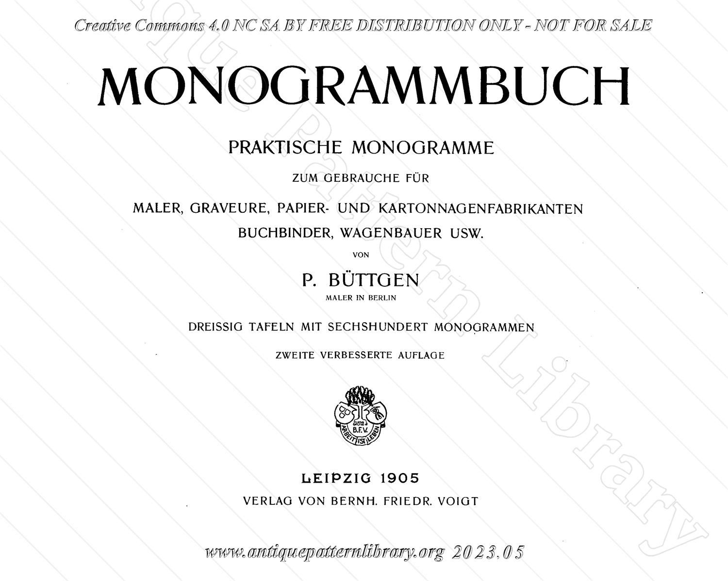 E-YS037 Monogrammbuch