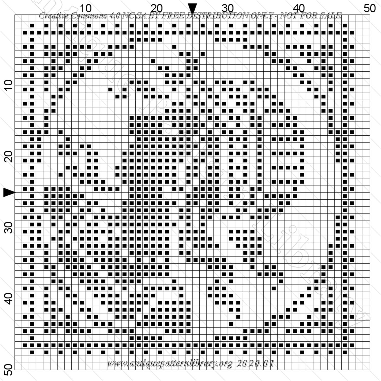 F-IS007 Blueprint of a crochet motif