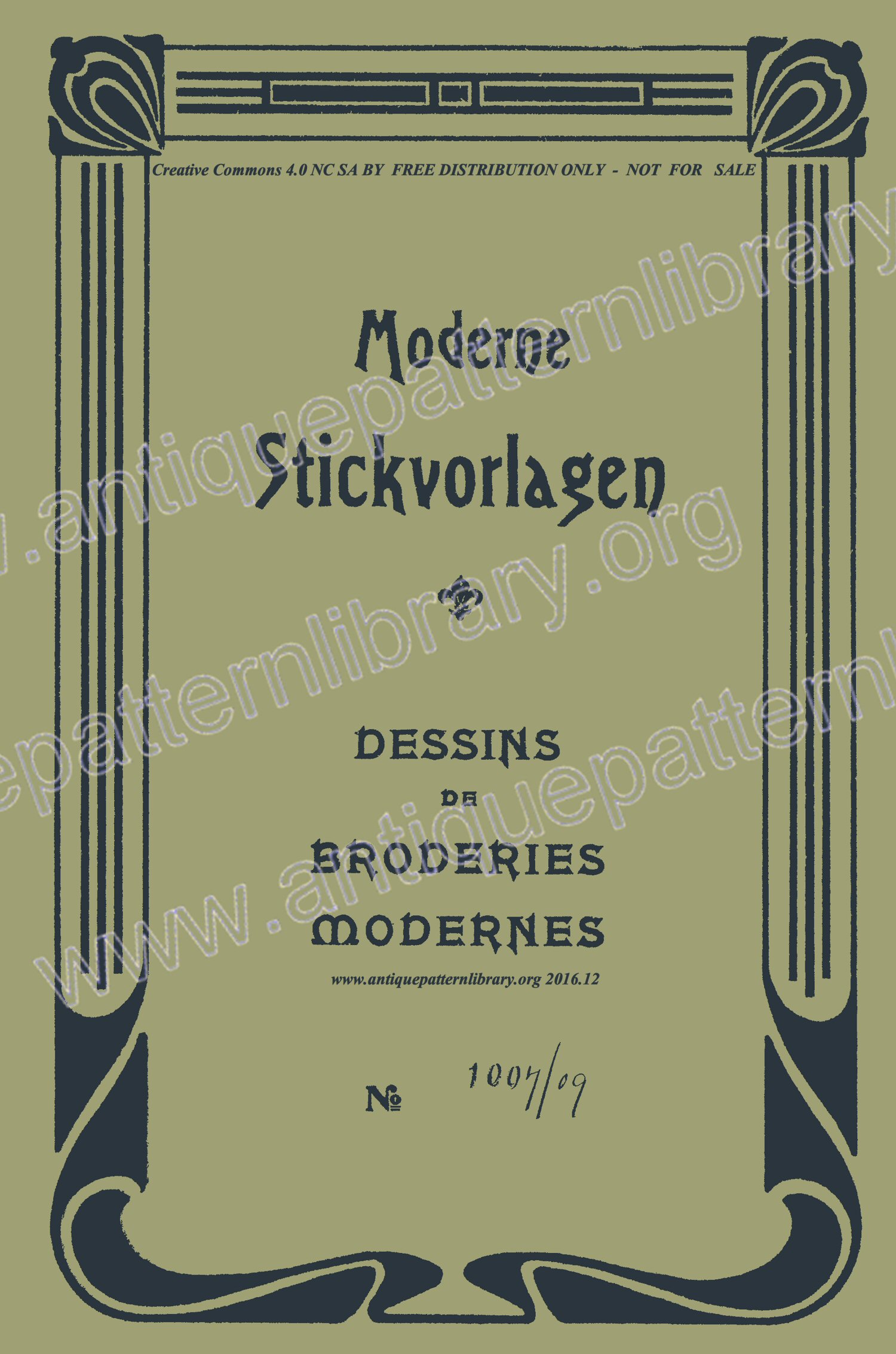 F-IS009 Moderne Stickvorlagen, Dessins de broderies modernes