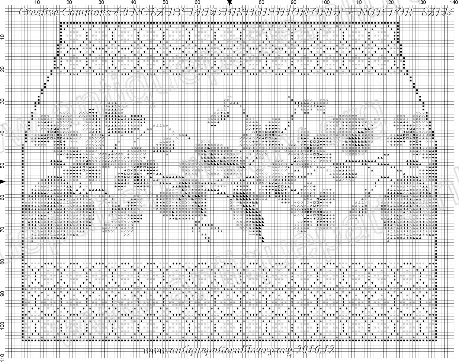 F-IS011 Purse pattern with violets