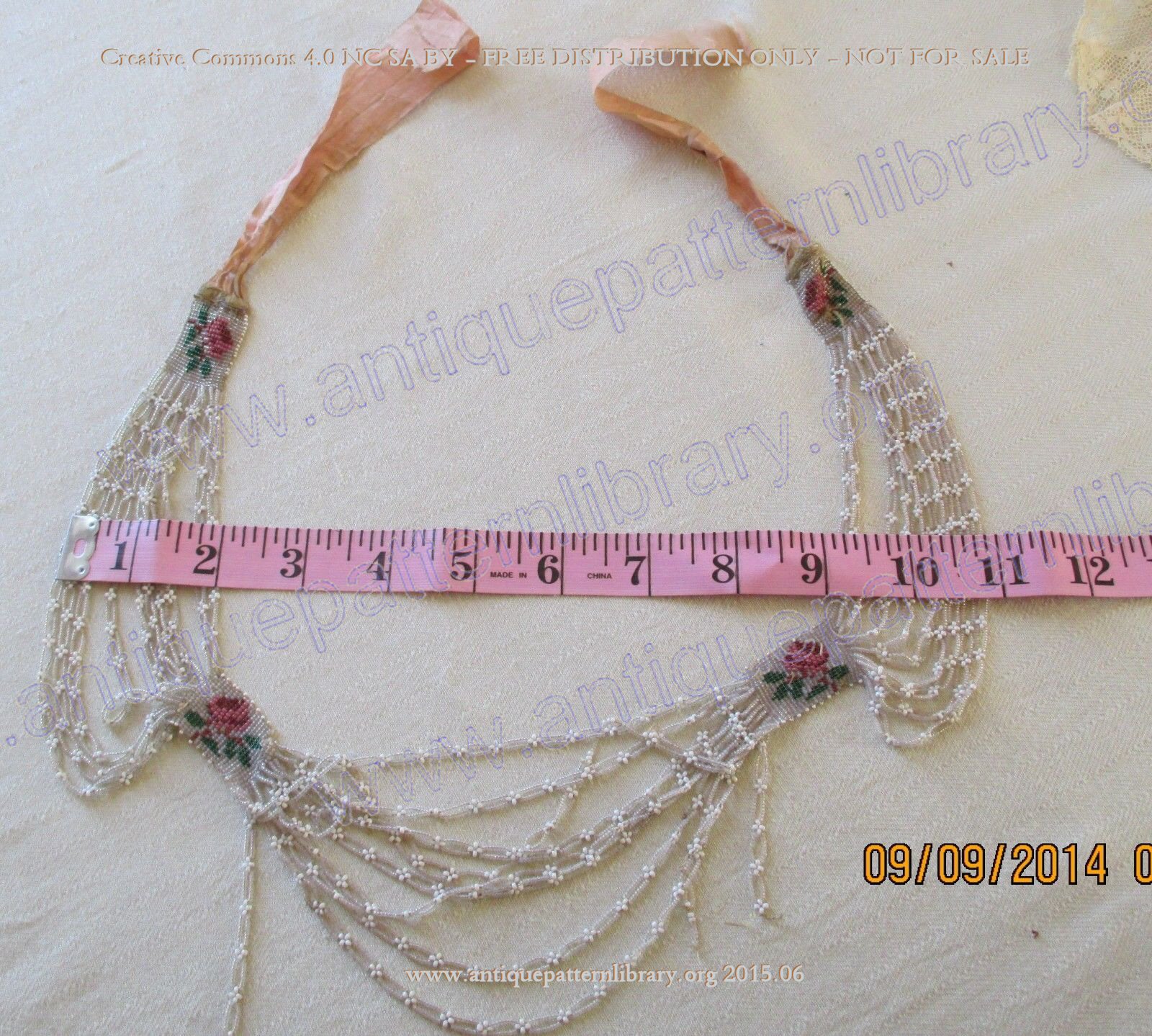 F-NE001 Victorian beaded necklace