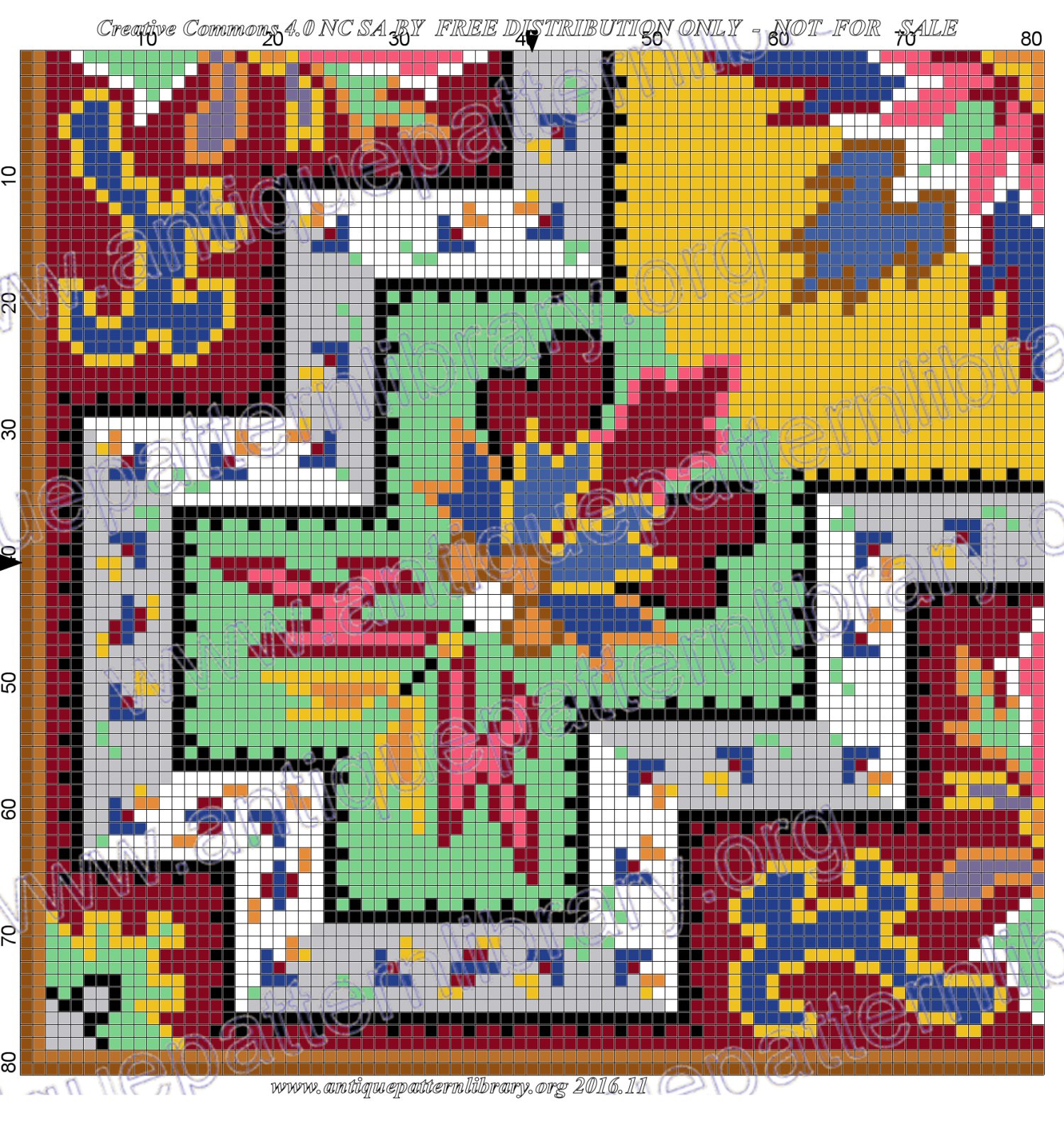 F-WC003 Quarter square pattern