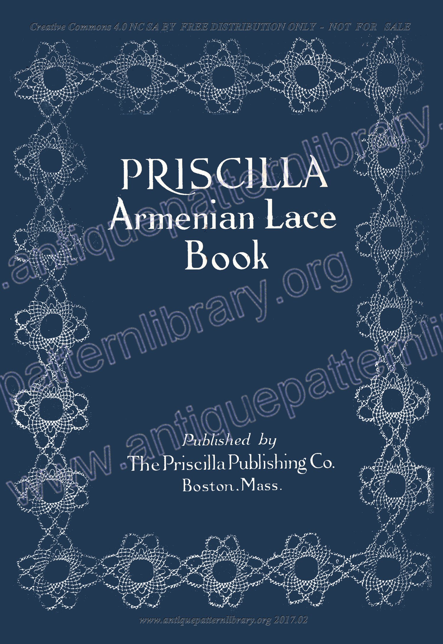 F-WM025 Priscilla Armenian Needlepoint Lace Book