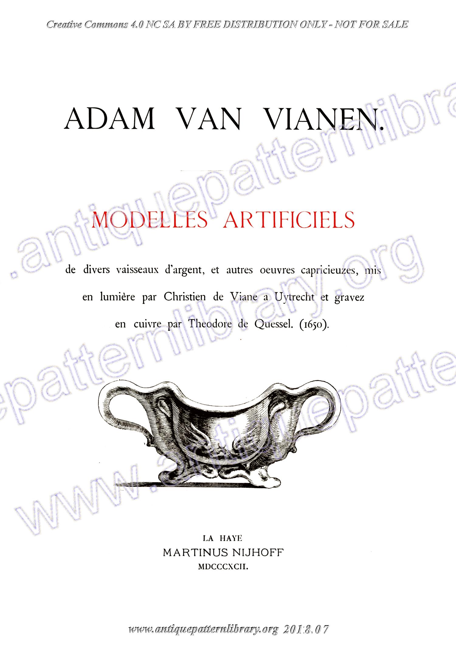 F-WM085 Adam Vianen - Modelles Artificiels