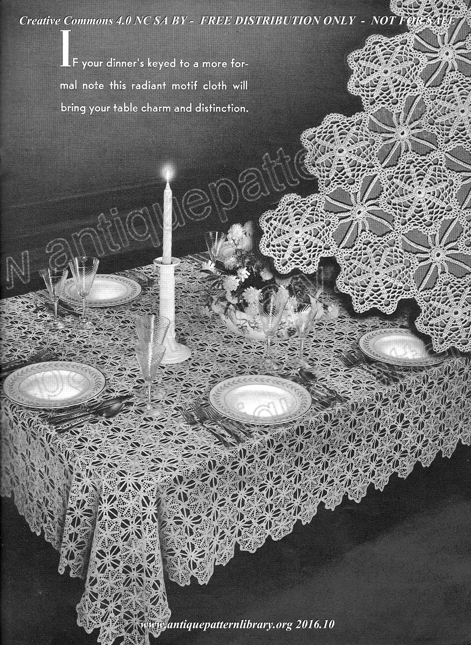 G-GH001 Crocheted Tablecloths and Luncheon Sets