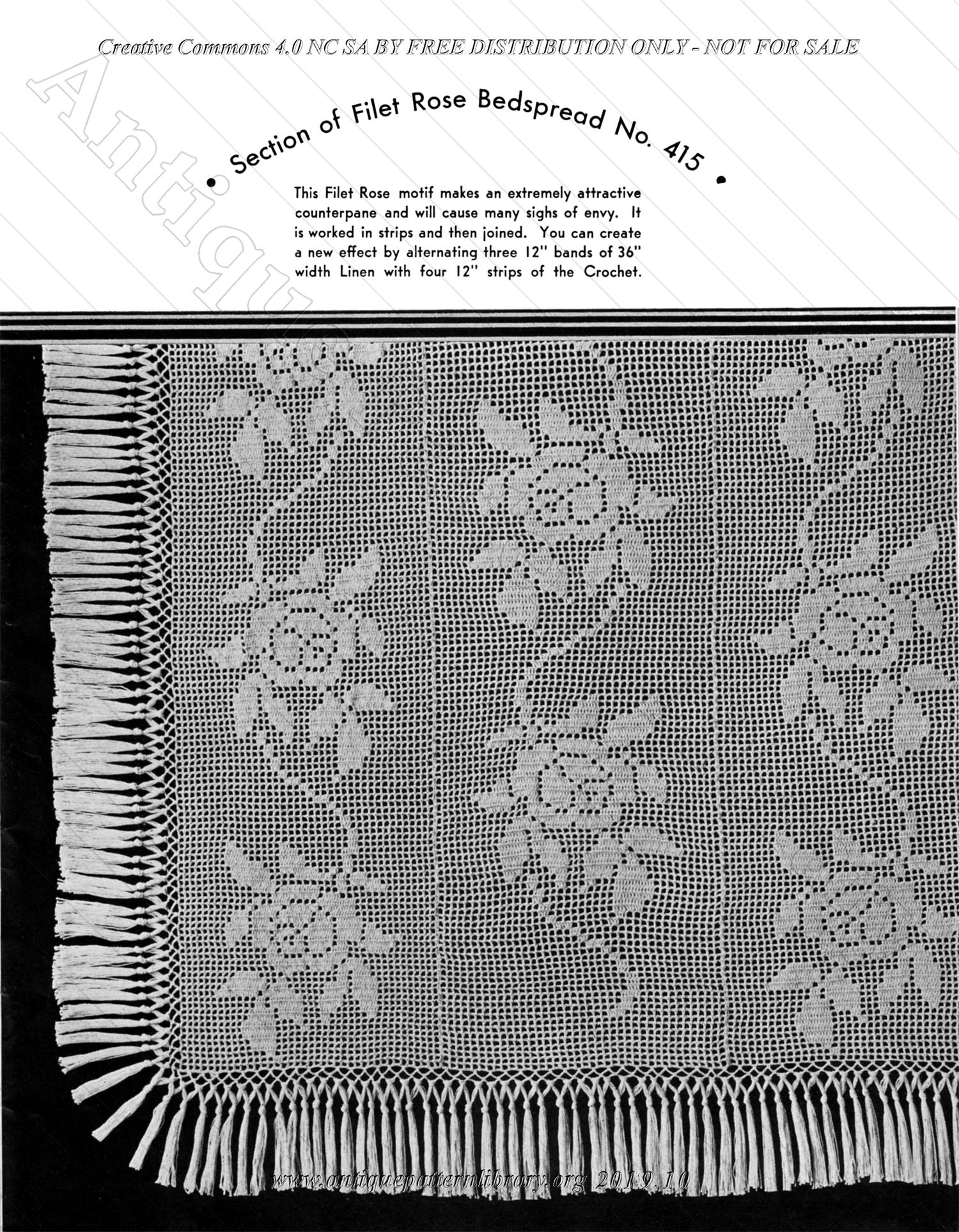 G-KR016 Hand Crocheted Colonial Bedspreads