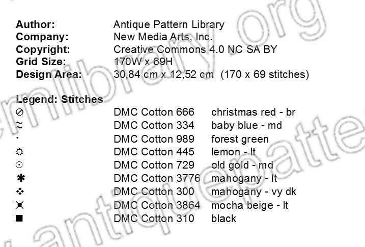 G-LL001 Chair seat needlepoint pattern 