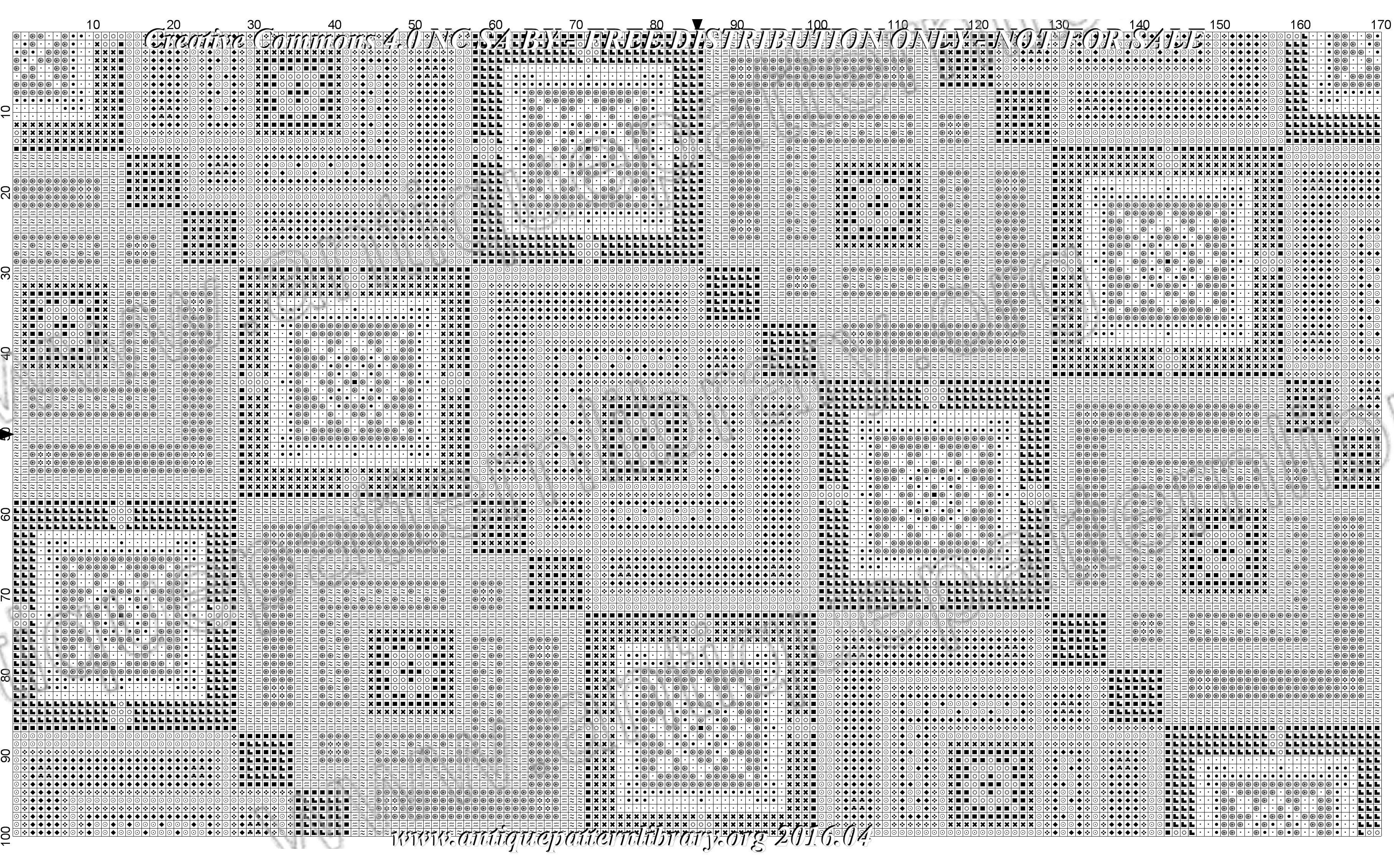 G-TP001 Handpainted Berlin woolwork pattern