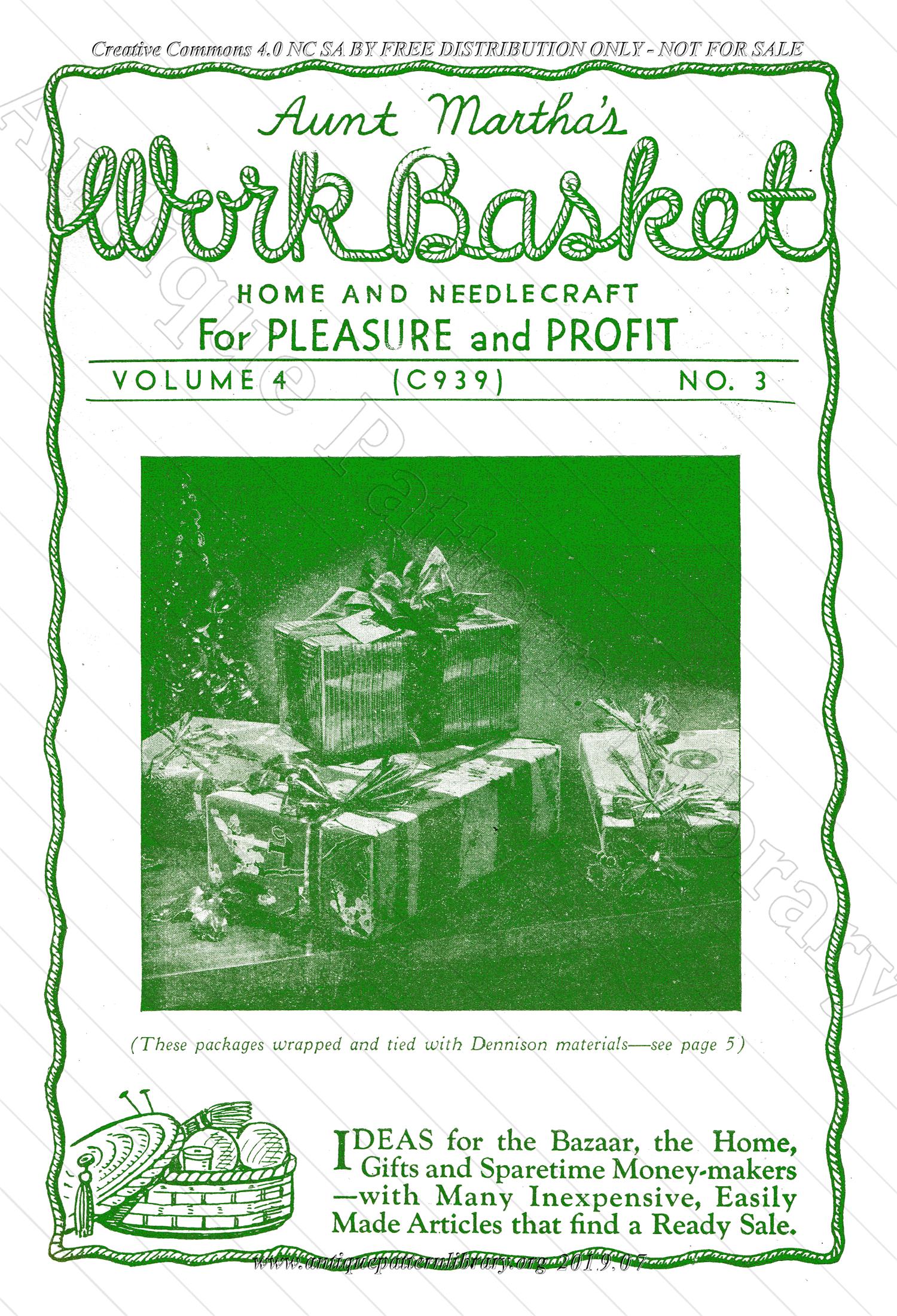 H-ML036 The Workbasket Vol. 4 No. 3