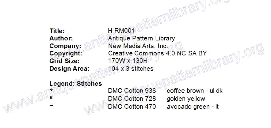 H-RM001 Farbige Vorlagen fur Stickerei