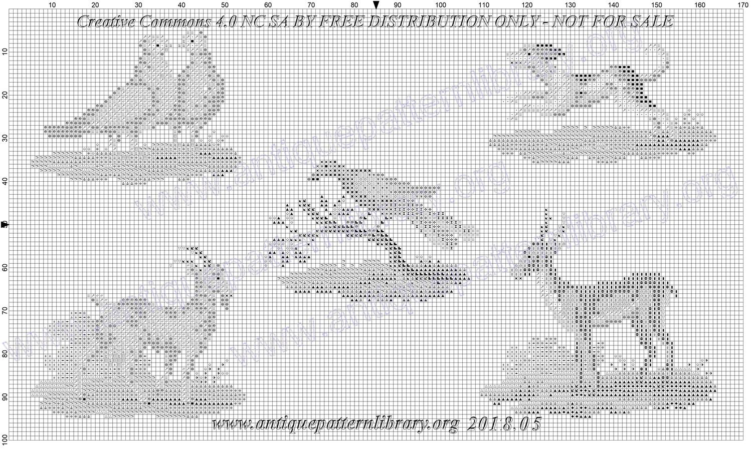 H-RM007 Five small animal motifs