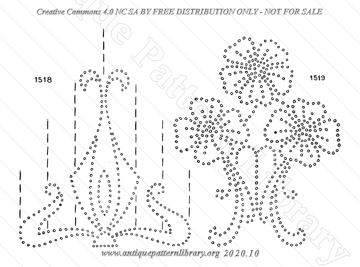 H-WS011 Conventional Embroidery Motifs for Tracing or Stamping.