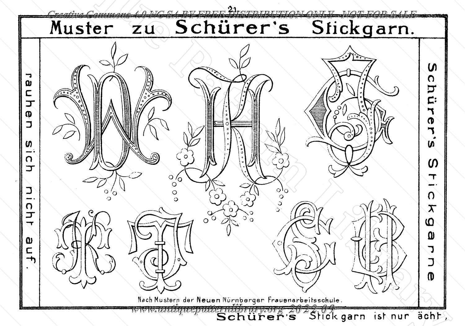 I-CL004 Schürer's Häkel-u. Stickmuster