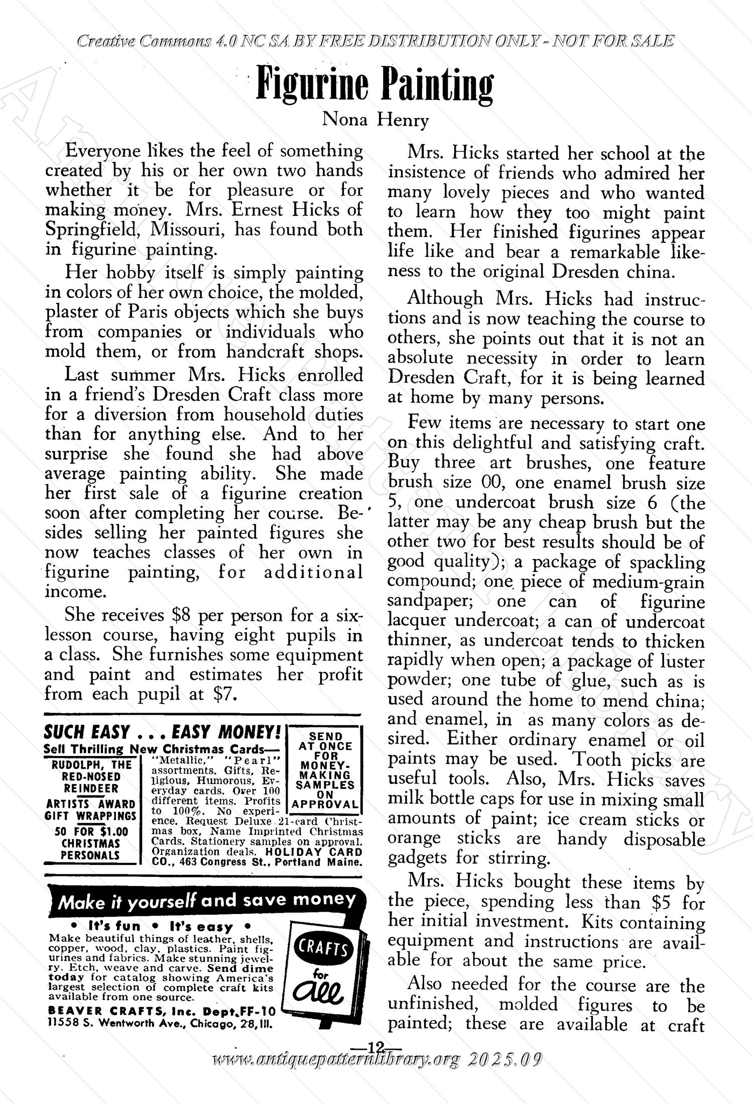I-WB161 The Workbasket Volume 16 October 1950 Number 1