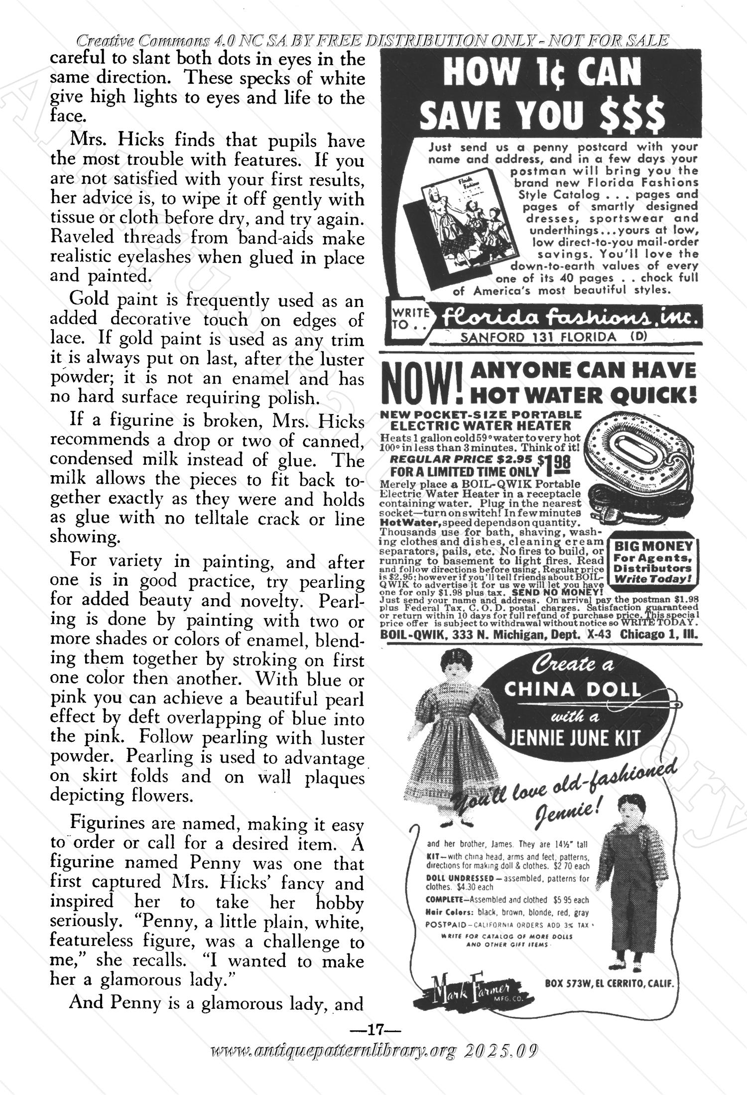 I-WB161 The Workbasket Volume 16 October 1950 Number 1