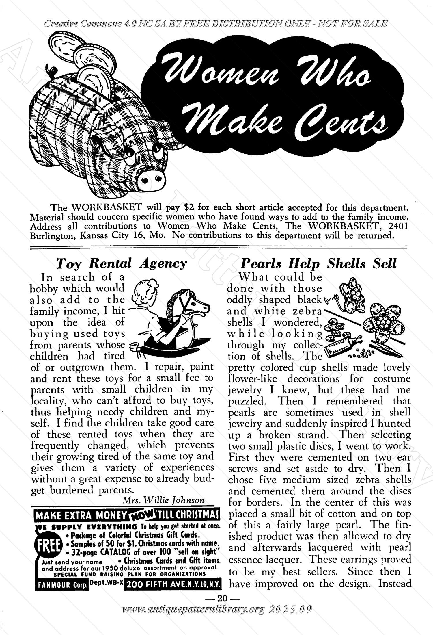 I-WB161 The Workbasket Volume 16 October 1950 Number 1