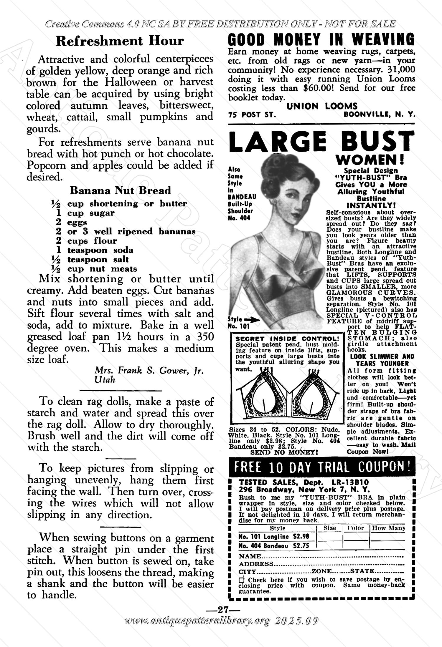 I-WB161 The Workbasket Volume 16 October 1950 Number 1