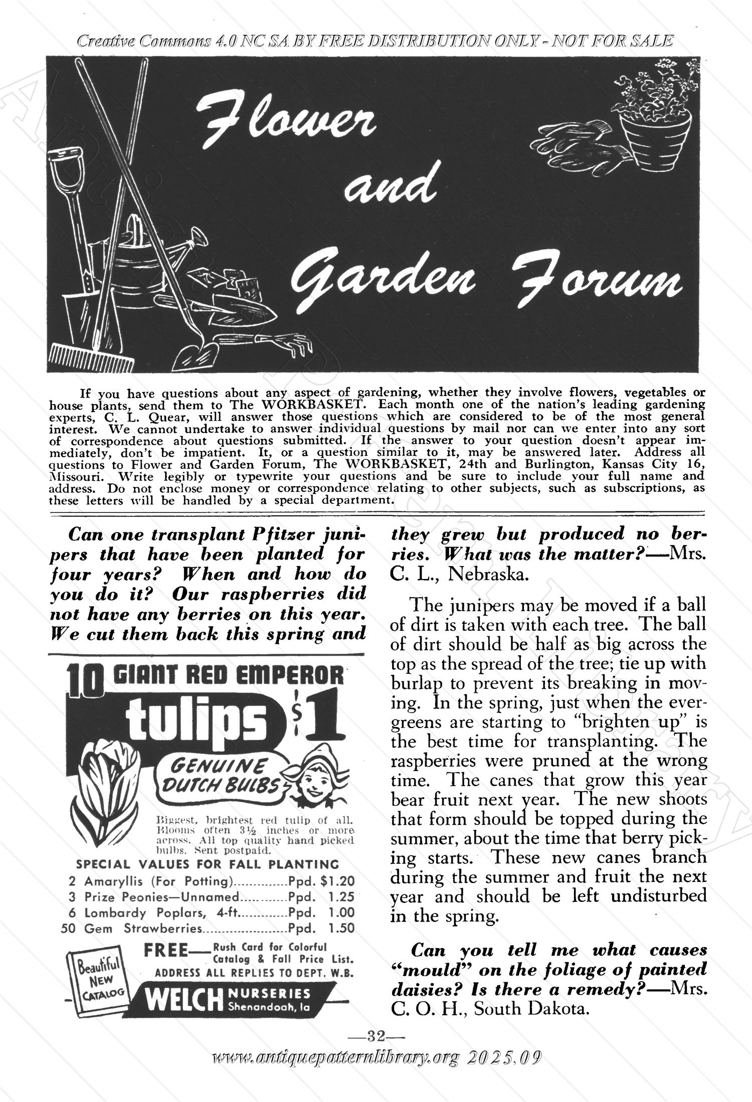 I-WB161 The Workbasket Volume 16 October 1950 Number 1