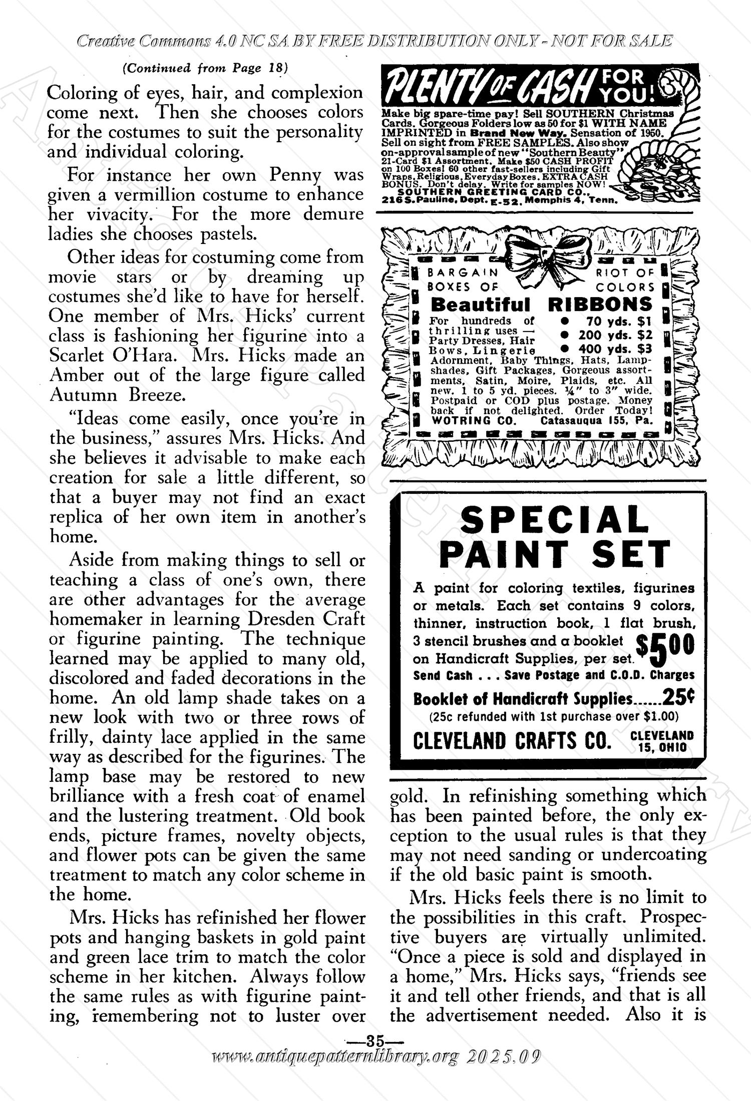 I-WB161 The Workbasket Volume 16 October 1950 Number 1