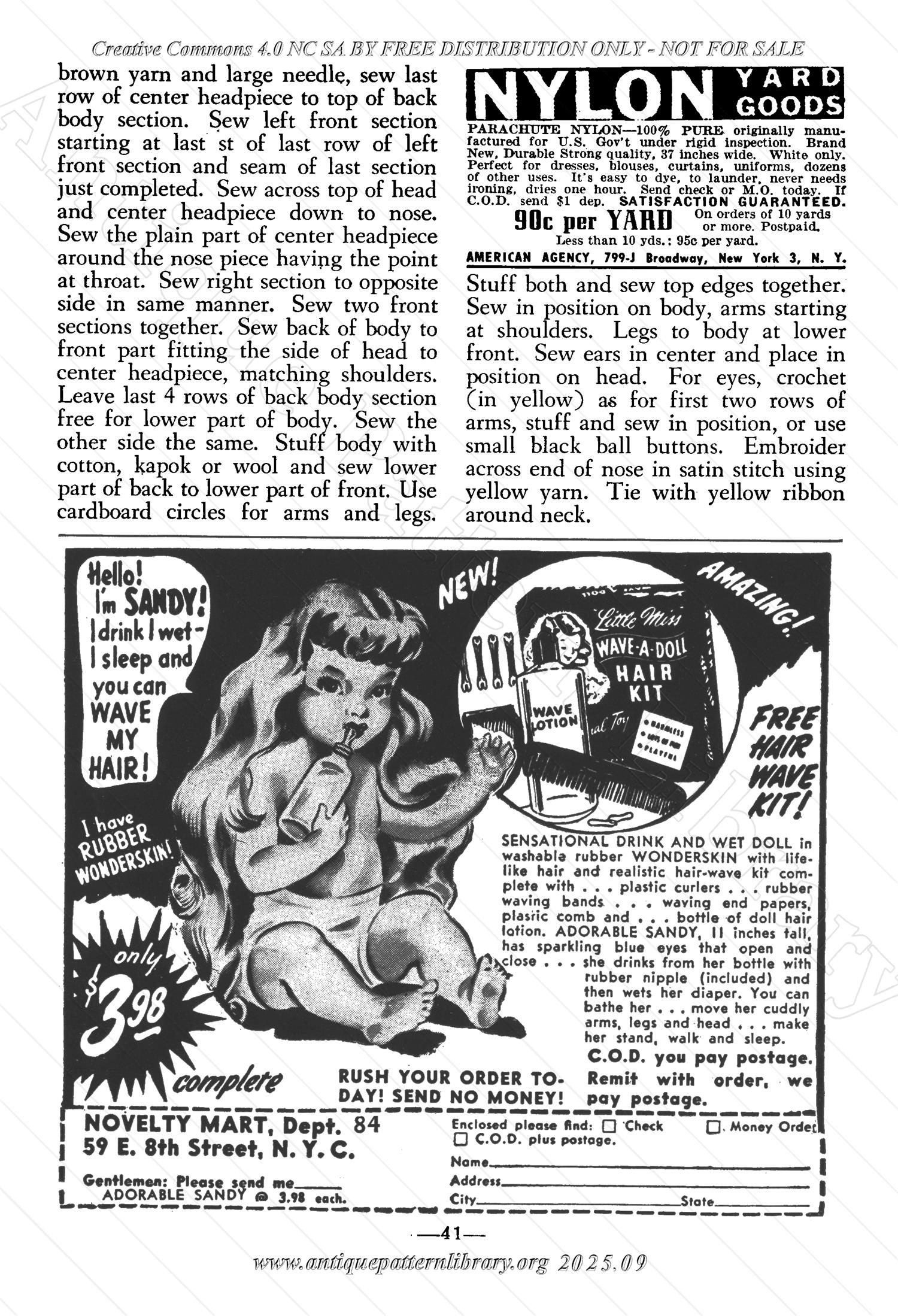 I-WB161 The Workbasket Volume 16 October 1950 Number 1