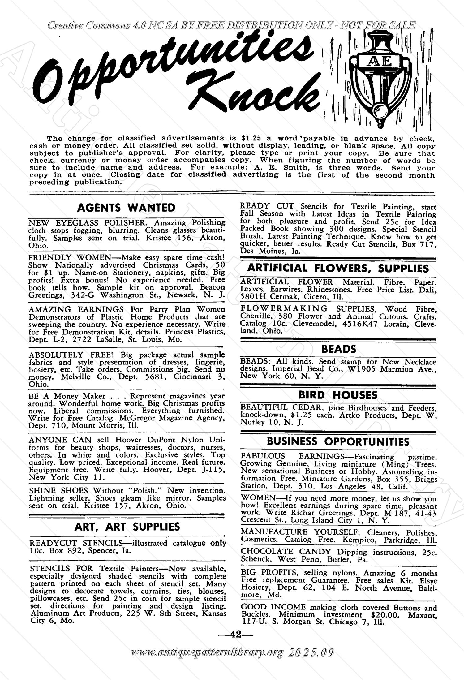 I-WB161 The Workbasket Volume 16 October 1950 Number 1